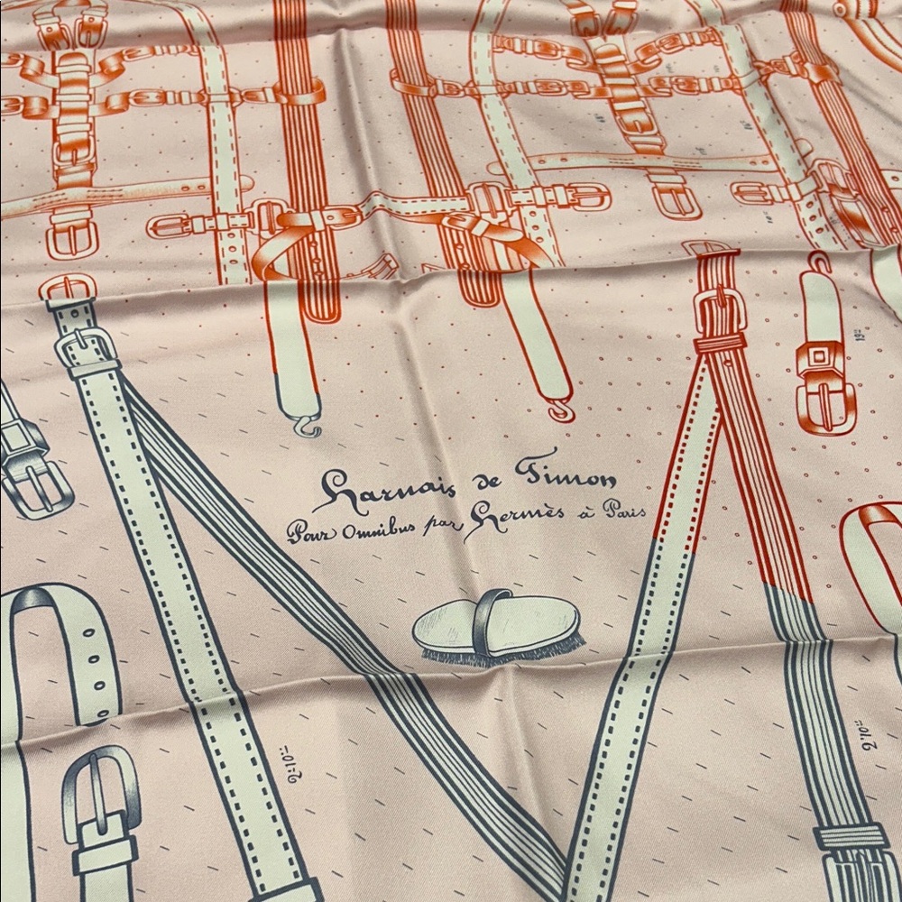 Hermes Harnais de Timon Scarf NWOT - Picture 5 of 9